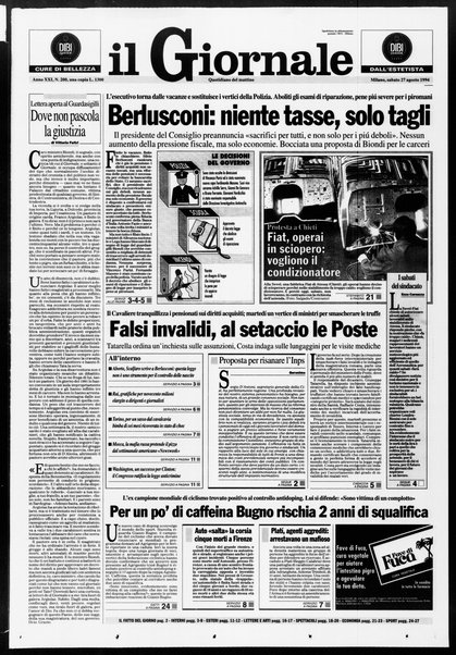 Il giornale : quotidiano del mattino